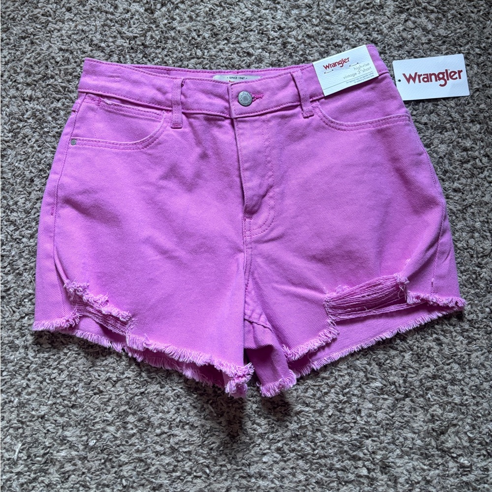 0/24 Wrangler Women's Vibrant Pink Jean Shorts